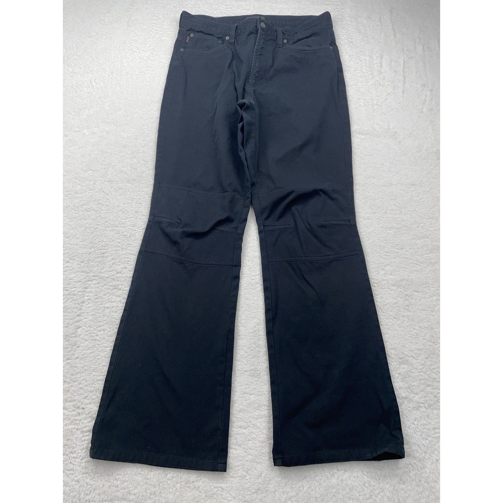 Ralph Lauren Jeans Womens 12 Black‎ Denim Double Knee Classic Straight Leg
